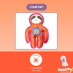 Tootoy! Perezoso Mordedor de Peluche Resistente para perros