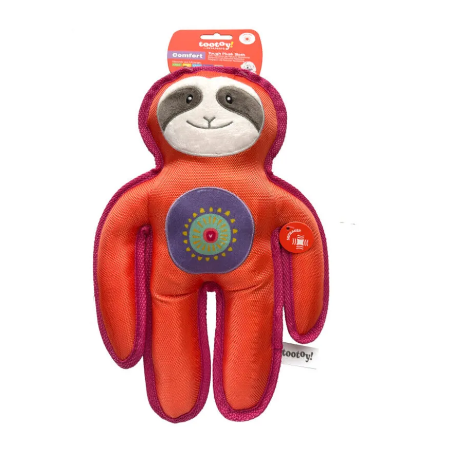 Tootoy! Perezoso Mordedor de Peluche Resistente para perros