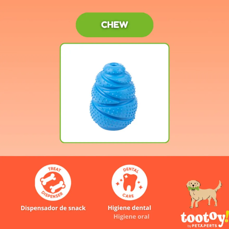 Tootoy! Portagolosinas de Goma Azul o Naranja para perros