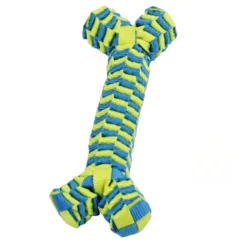 Tootoy! Pull Braided Nylon Bone mordedor de cuerda para perros