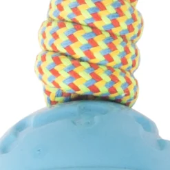 Tootoy! Pull Rope & Treatball Azul pelota con cuerda y portapremios para perros