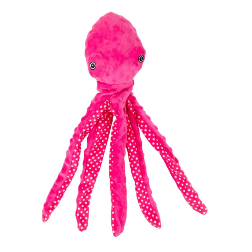 Tootoy! Pulpo de Peluche con Sonido Rosa para perros