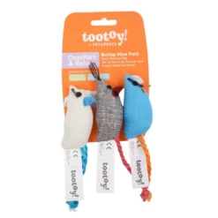 Tootoy! Ratón de Tela Colores Variados para gatos