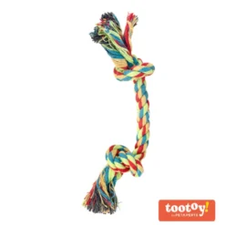 Tootoy! Rope Bone Multicolor Cuerda para perros