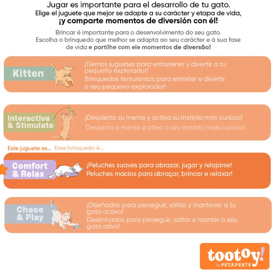 Tootoy! Serpiente de Peluche con Zumbido para gatos