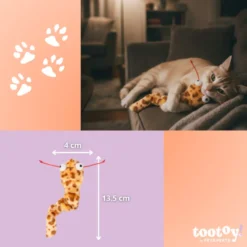 Tootoy! Serpiente de Peluche con Zumbido para gatos