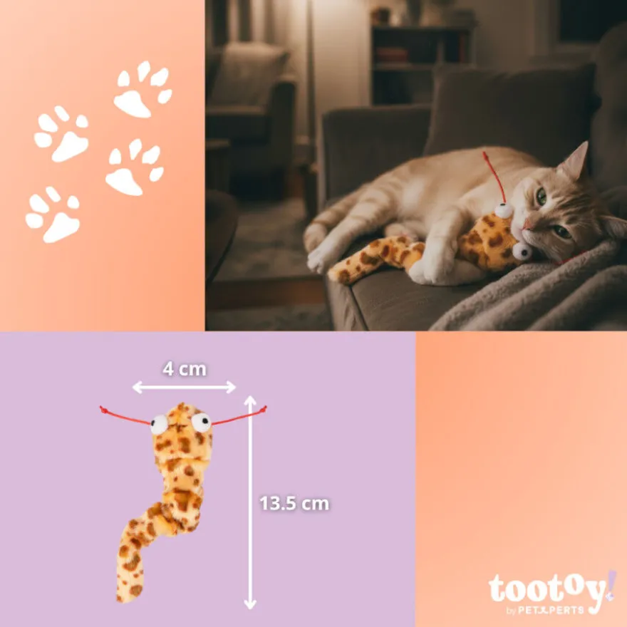 Tootoy! Serpiente de Peluche con Zumbido para gatos