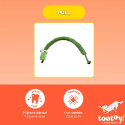 Tootoy! Serpiente Modedor de Cuerda para perros
