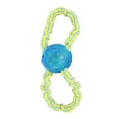 Tootoy! Super elastic toy Blue Pelota con Cuerda Azul para perros