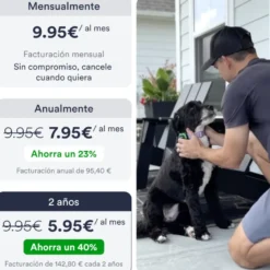 Trackimo Localizador GPS Petloc8 Mini 4G para perros y gatos pequeños