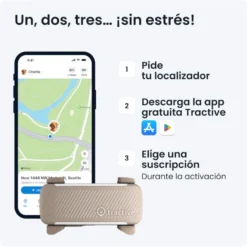 Tractive GPS Dog 6 Marrón Rastreador para perros