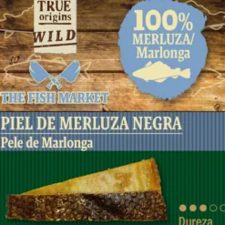 True Origins Piel Merluza Negra Snack para perros