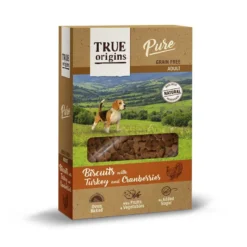 True Origins Pure Adult Pavo y Arándanos galletas para perros