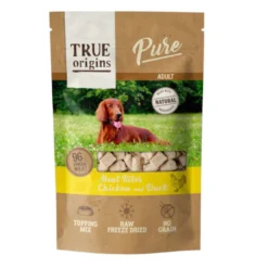 True Origins Pure Bocaditos Adult Liofilizado Pollo y Pato para perros
