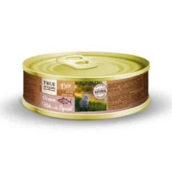 True Origins Pure Kitten Paté Pescado y Calamar lata para gatos