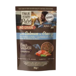True Origins Pure No Grain Sobre con Salmón para gatos