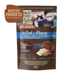 True Origins Pure No Grain Sobre con Bacalao para gatos