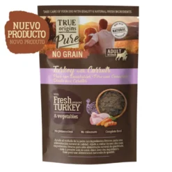 True Origins Pure Pavo con Zanahorias sobre para Perros