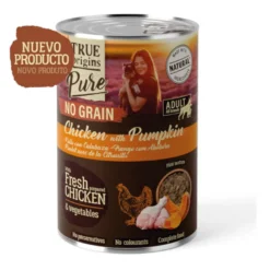 True Origins Pure Pollo lata para Perros