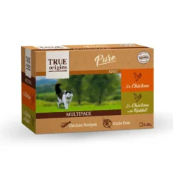 True Origins Pure Pollo y Conejo lata en salsa para gatos - Multipack