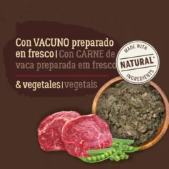 True Origins Pure Vacuno con Guisantes sobre para Perros
