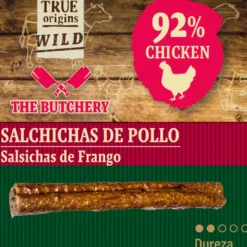 True Origins Salchichas de Pollo Snack para perros