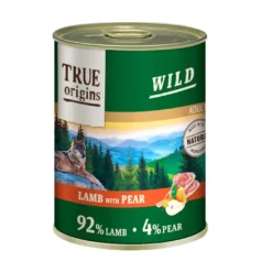 True Origins Wild Adult Cordero y Pera lata para perros