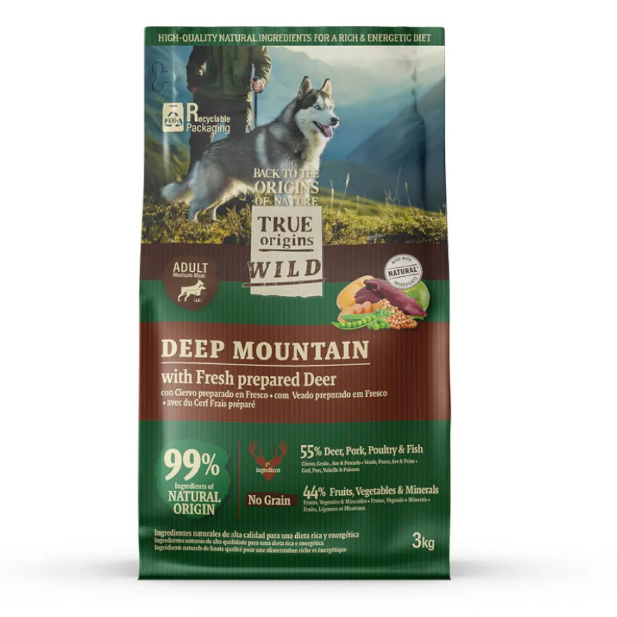 True Origins Wild Deep Mountain Ciervo Pienso para perros