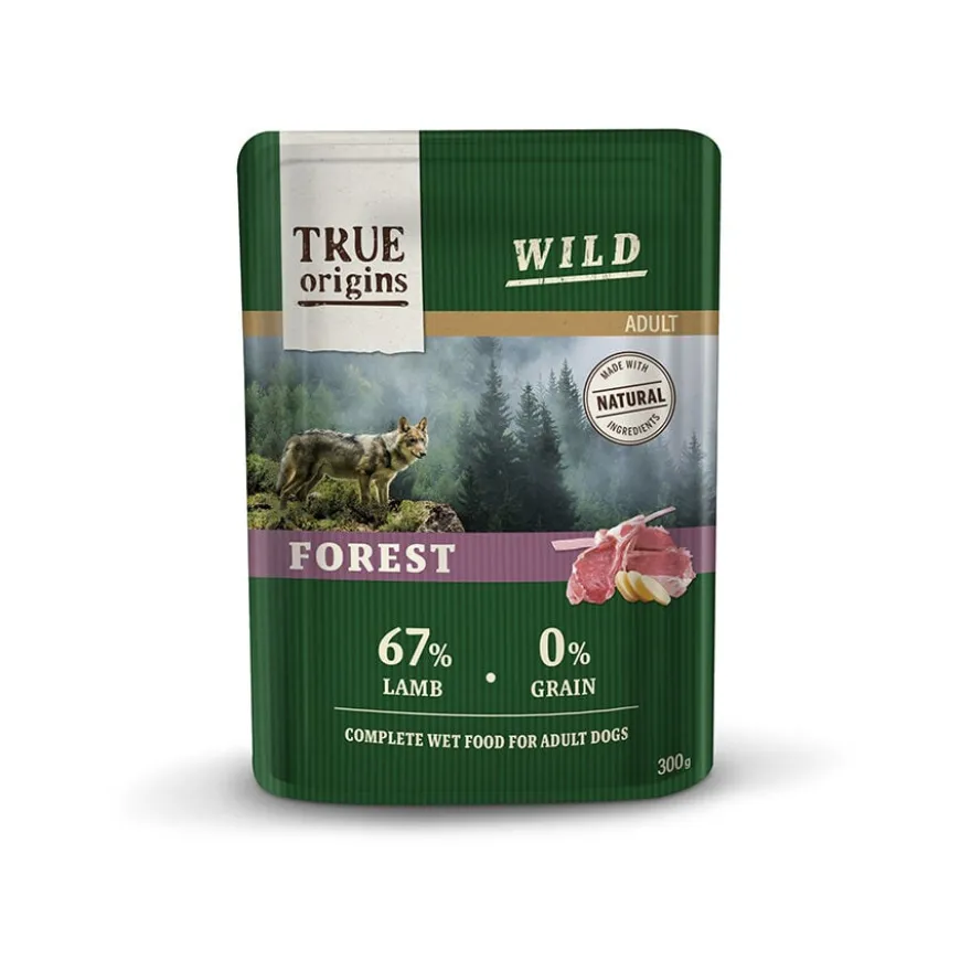 True Origins Wild Forest Cordero sobre para perros