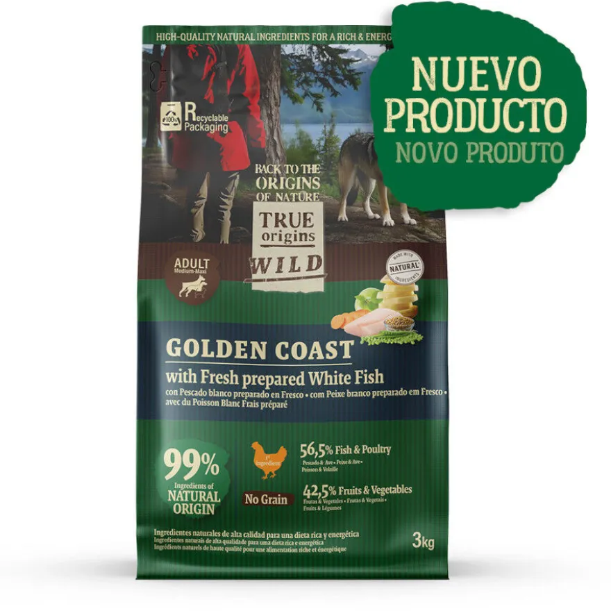 True Origins Wild Golden Coast con Pescado blanco pienso para perros