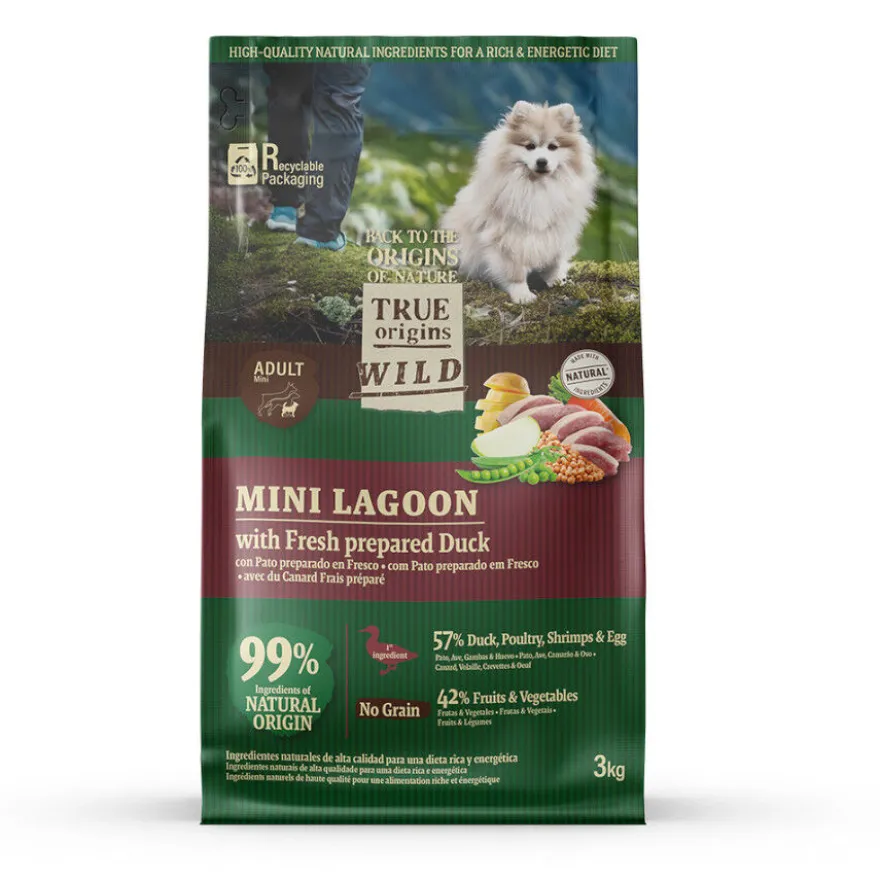 True Origins Wild Mini Lagoon Pato pienso para perros