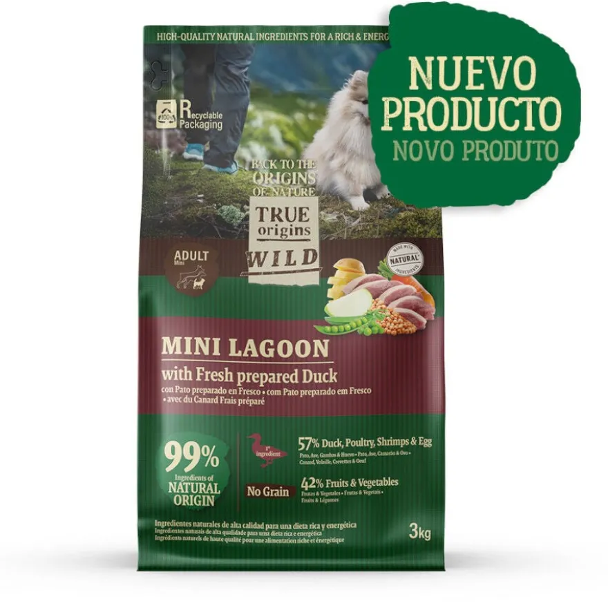 True Origins Wild Mini Lagoon Pato pienso para perros