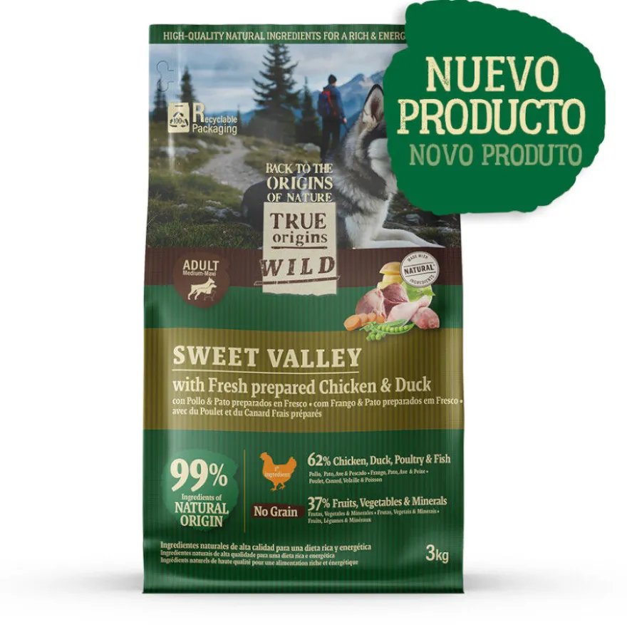 True Origins Wild Sweet Valley Pollo con Pato Pienso para perros