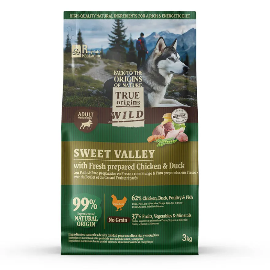True Origins Wild Sweet Valley Pollo con Pato Pienso para perros