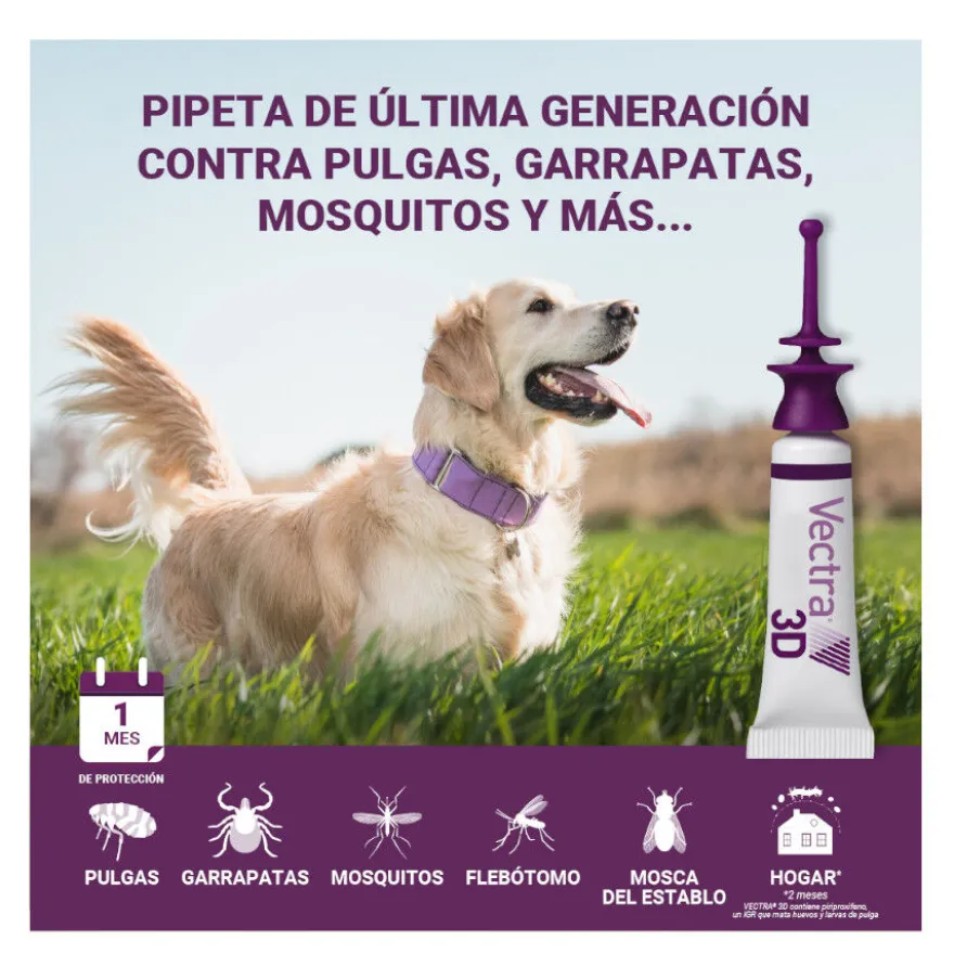 Vectra 3D Pipetas Antiparasitarias para perros
