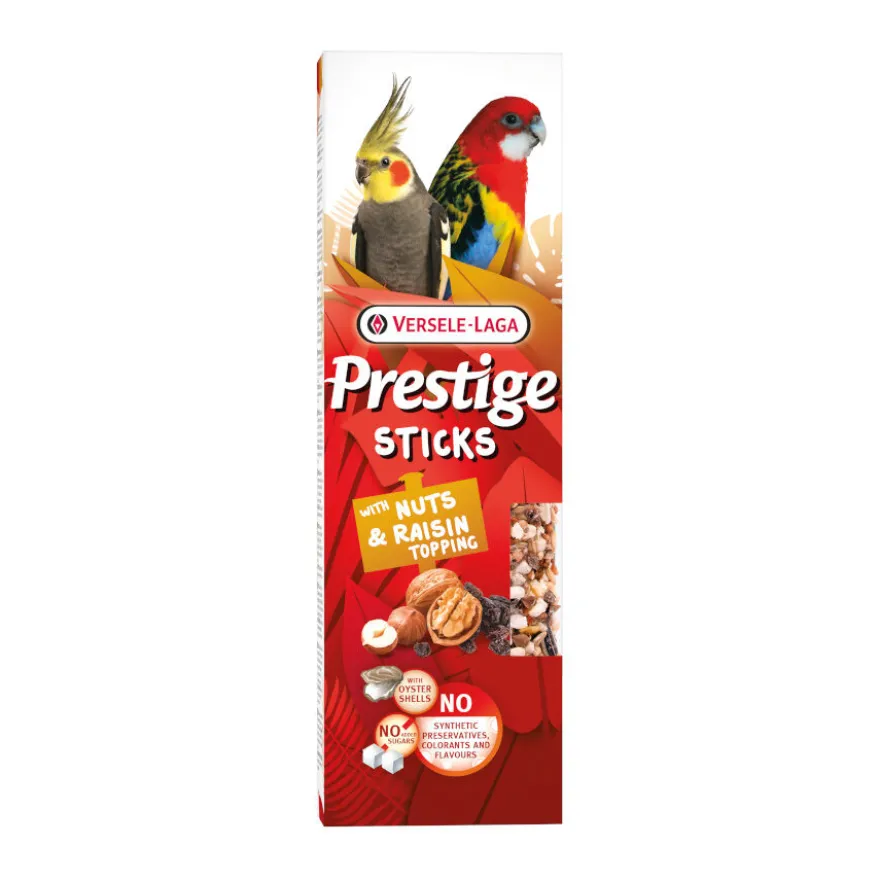 Versele-Laga Prestige Sticks Barritas Nueces y Pasas para aves pequeñas