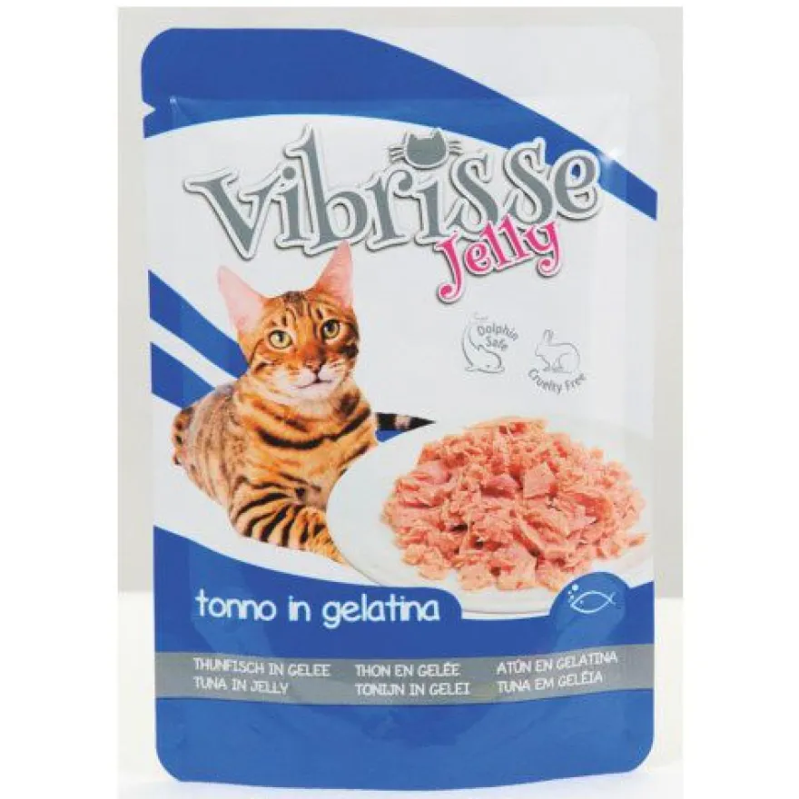Vibrisse Jelly Atún en gelatina sobre para gatos