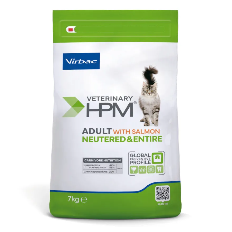 Virbac Adult Neutered Entire HPM Pienso Salmón para gatos
