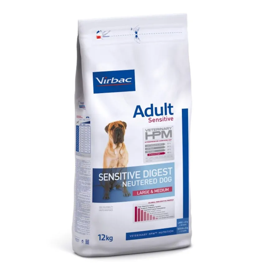 Virbac Adult Sensitive Digest Neutered Large Medium HPM Pienso para perros