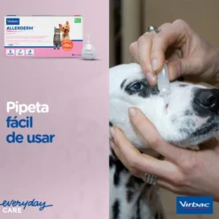 Virbac Allerderm spot on Pipetas dermatológicas para el cuidado de la piel Perros y Gatos.