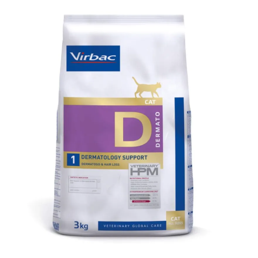 Virbac Dermatology Support HPM Pienso para gatos