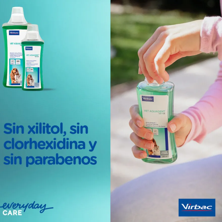 Virbac Vet Aquadent Enjuague Bucal para perros y gatos
