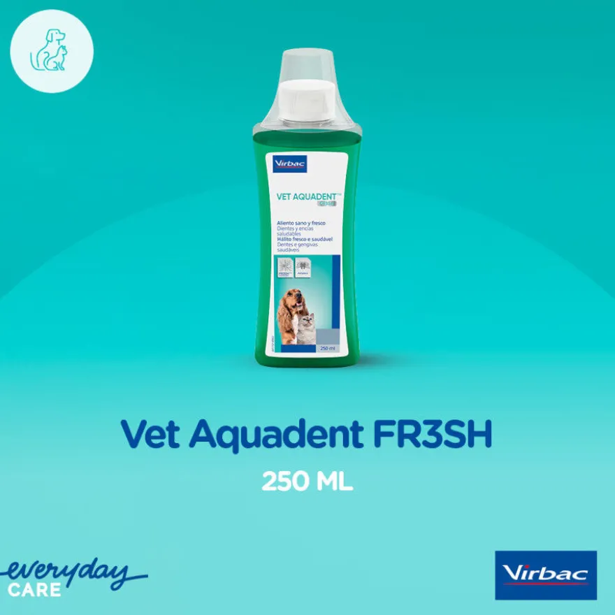 Virbac Vet Aquadent Enjuague Bucal para perros y gatos