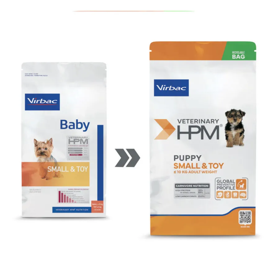 Virbac Veterinary HPM Baby Small & Toy pienso para perros