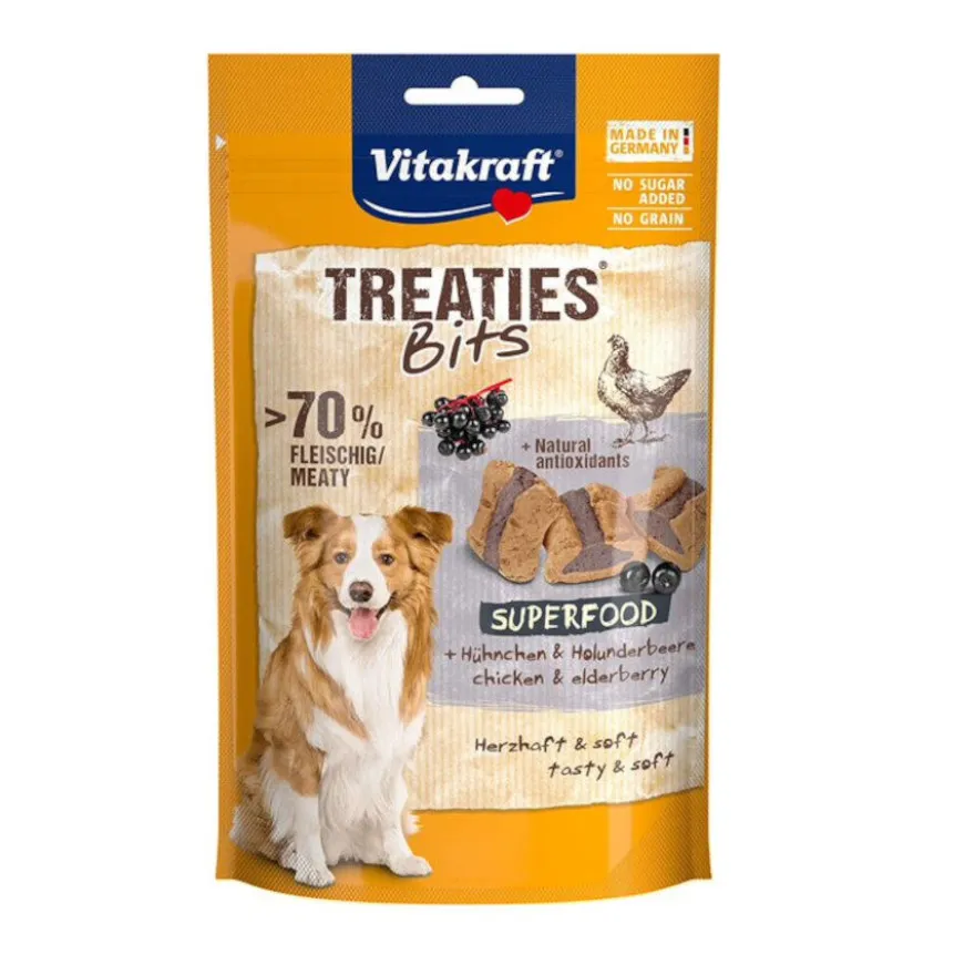 Vitakraft Bocaditos Treaties Bits Pollo y Bayas de Sauco para perros