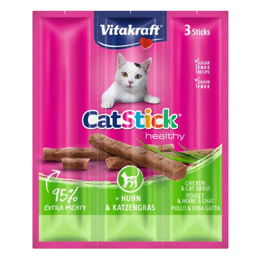 Vitakraft Cat Stick Healthy Pollo y Hierba Gatera