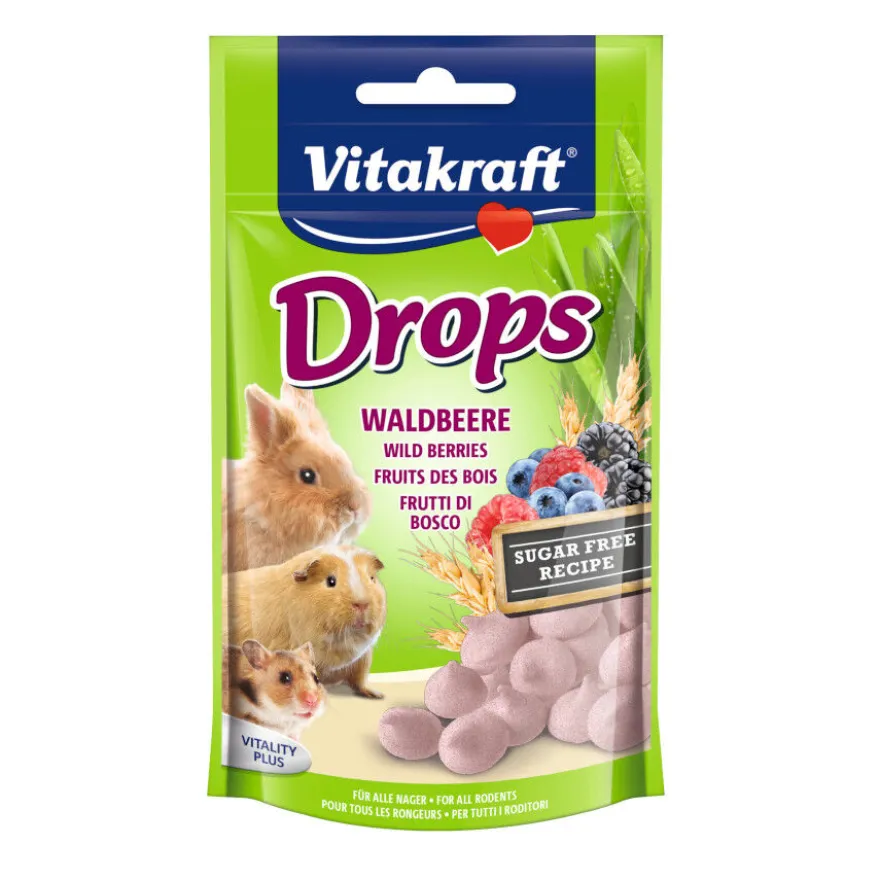 Vitakraft Drops Frutos Rojos snacks para roedores