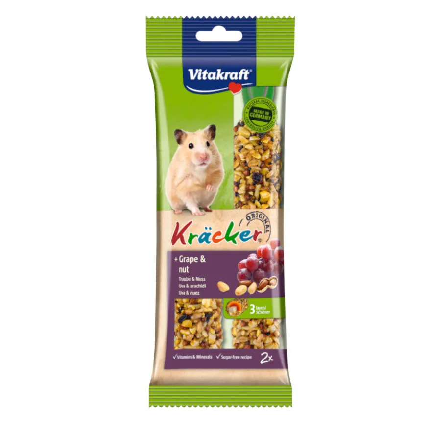 Vitakraft Kräcker Barritas Uvas y Nueces para hámsteres