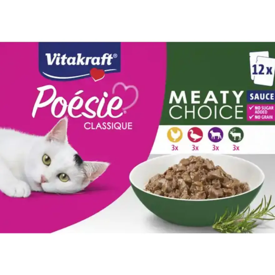 Vitakraft Poésie Classique Carnes Sobre en Salsa para gatos