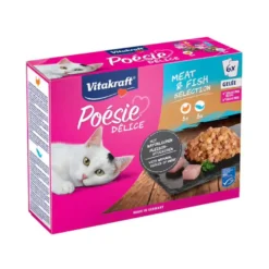 Vitakraft Poésie Délice Selección de Carne y Pescado Sobre en Gelatina para gatos